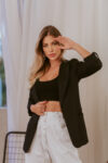 BLAZER MARTINGALE - PRETO